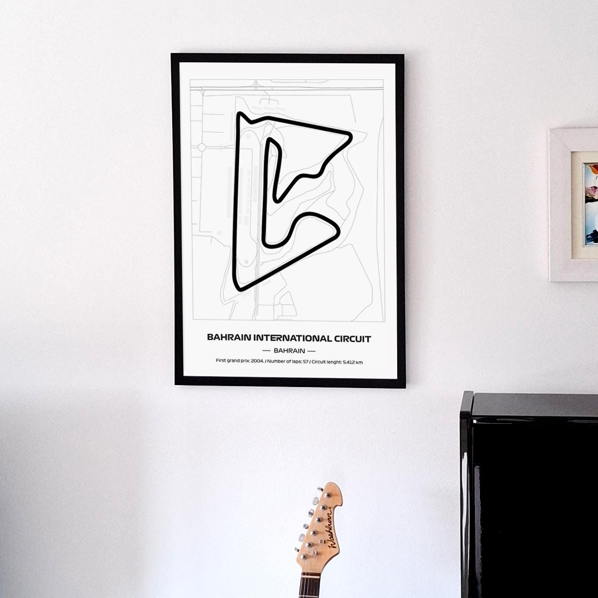 Uokvireni Bahrain Formula 1 Poster (50x70cm)