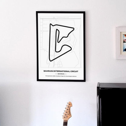 Uokvireni Bahrain Formula 1 Poster (50x70cm)