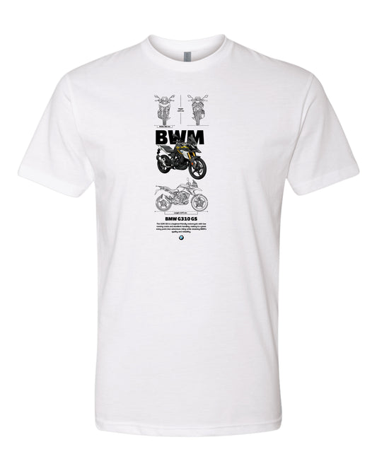 Bmw G310 V2 T-shirt (Various Colors and Sizes)