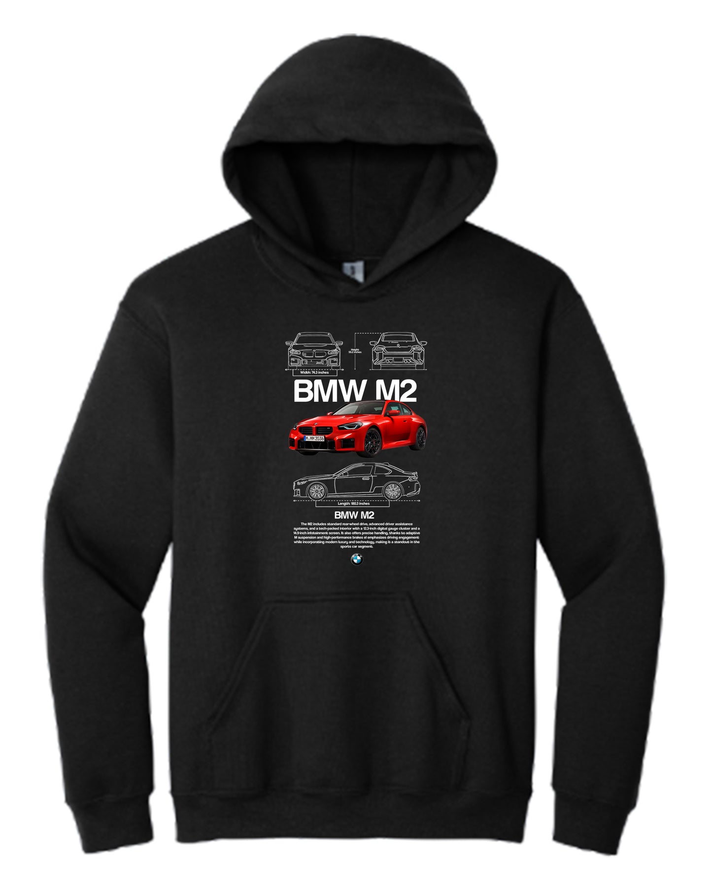 Bmw M2 V2 Hoodie (Various Colors and Sizes)