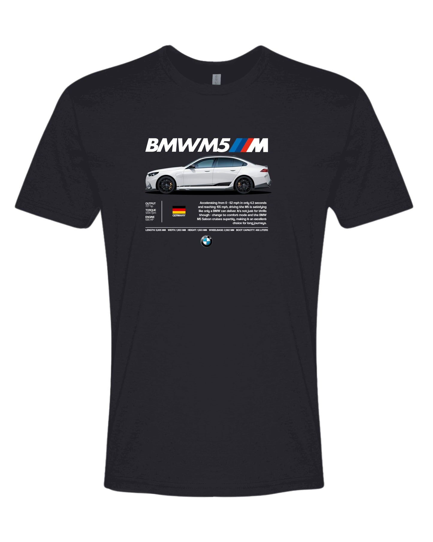 Bmw M5 T-shirt (Various Colors and Sizes)