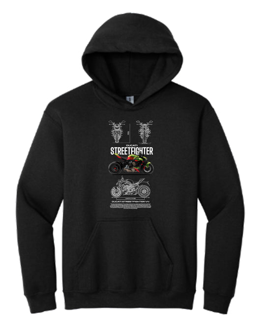 Ducati Streetfighter3 Hoodie (Various Colors and Sizes)