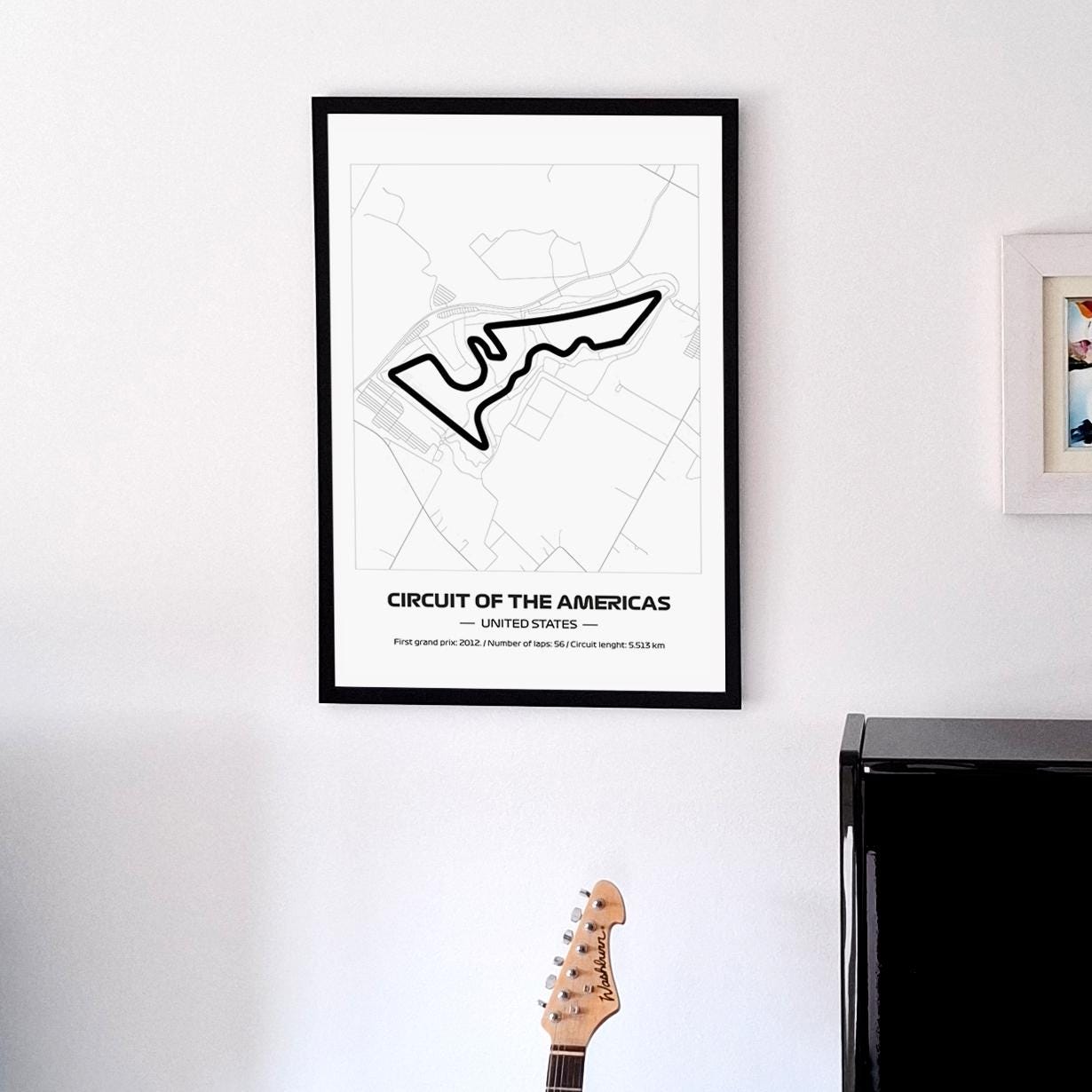 Uokvireni F1 Austin Poster (50x70cm)