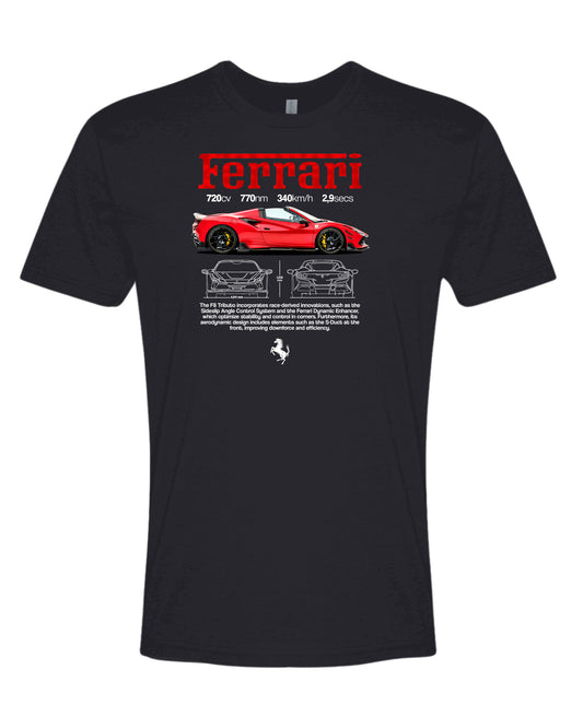 Ferrari 02 T-shirt (Various Colors and Sizes)