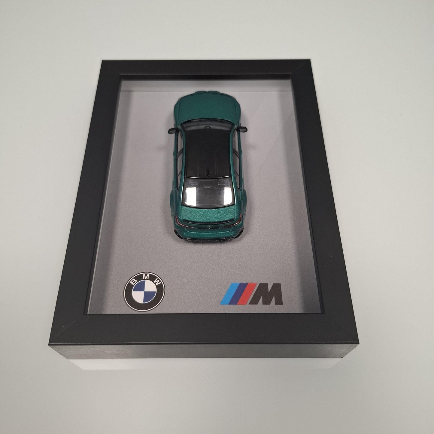 BMW M3 G80 Car Model Mounted on a Display Frame - Wall Art Gift
