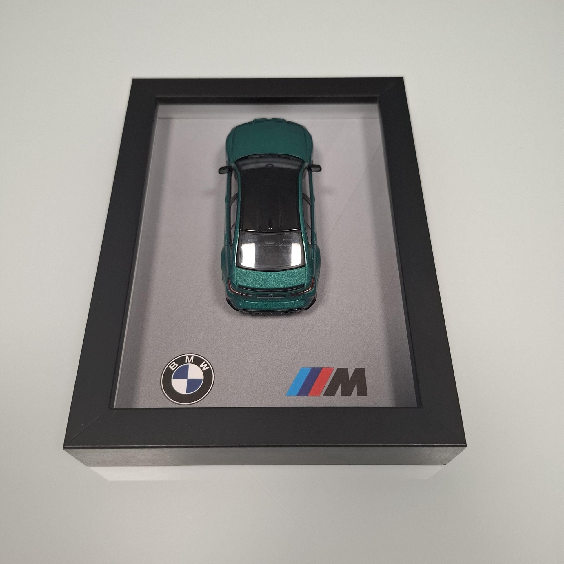 BMW M3 G80 Car Model Mounted on a Display Frame - Wall Art Gift
