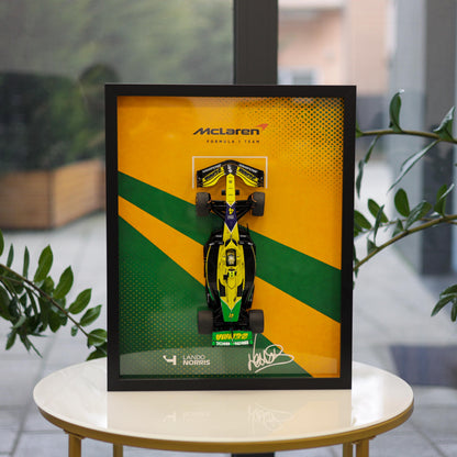 Lando Norris F1 - McLaren - 3D Framed Artwork (XL) – 1:18 Car Model - 40x50cm