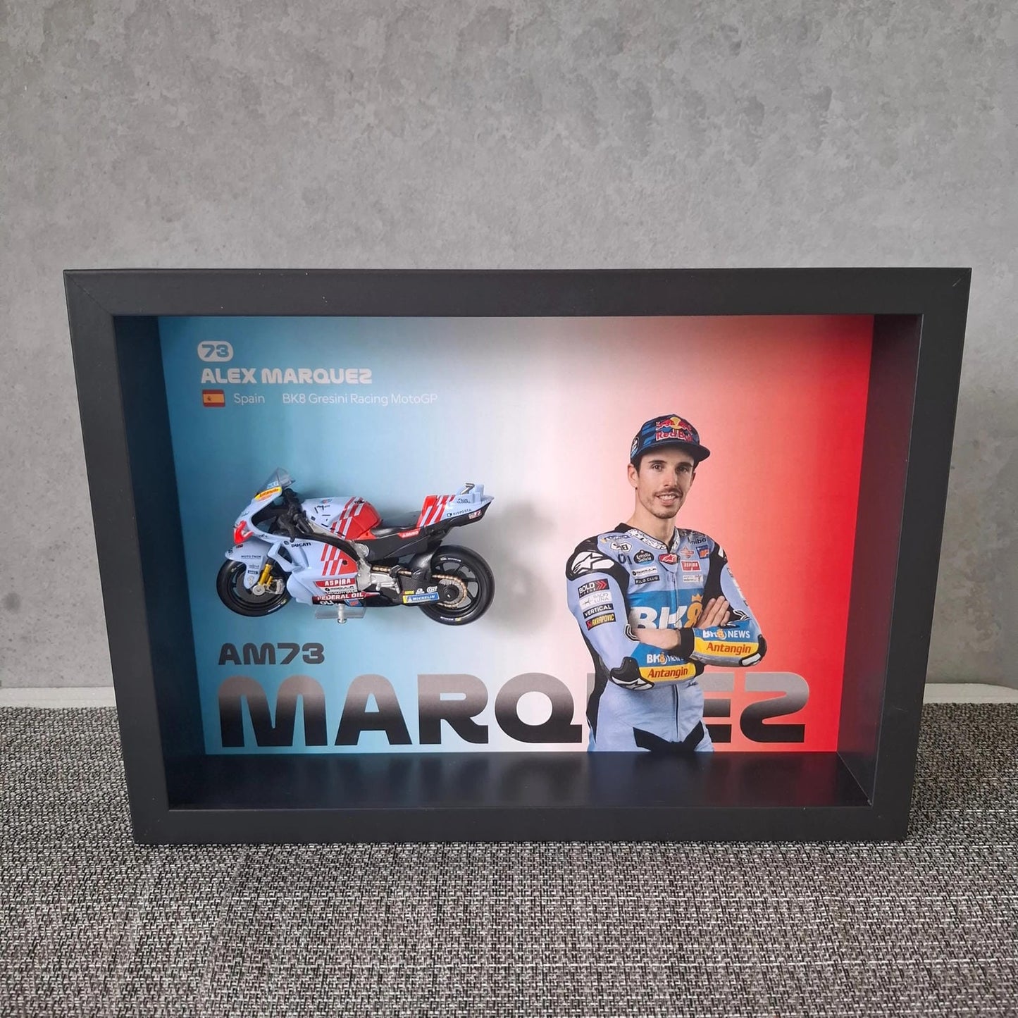 Alex Marquez moto 3D okvir