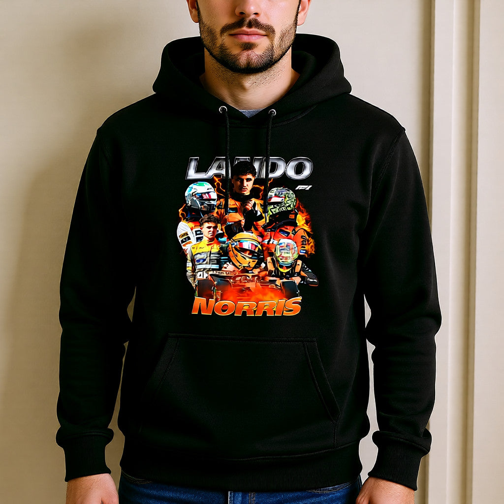 Lando Norris F1 Hoodie – Black Racing Collage | Formula car design