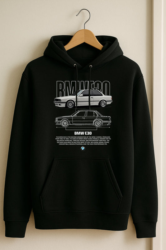 BMW E30 Hoodie – Motorsport Hoodie – Vintage Racing Unisex