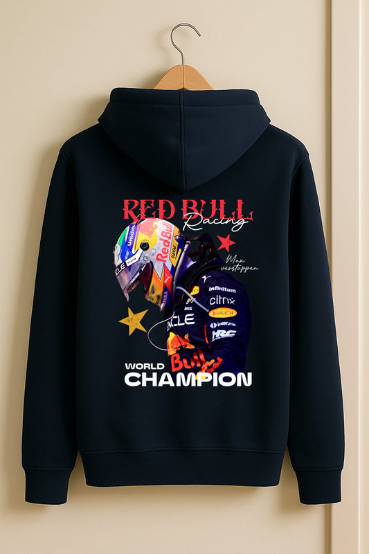 Max Verstappen Champion Hoodie – RB21 F1 Car Graphic | Navy blue