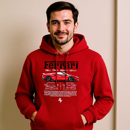 Ferrari F8 Tributo Hoodie – Red Scuderia F1 Hoodie