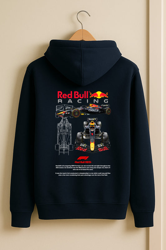 Max Verstappen Champion Hoodie – RB21 F1 Car Graphic | Navy blue