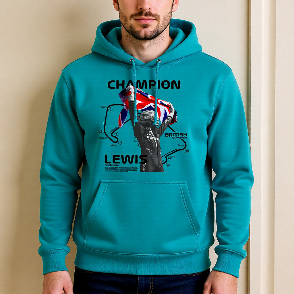 Lewis Hamilton #44 Champion Hoodie – British GP Tribute | F1 Hoodie Door