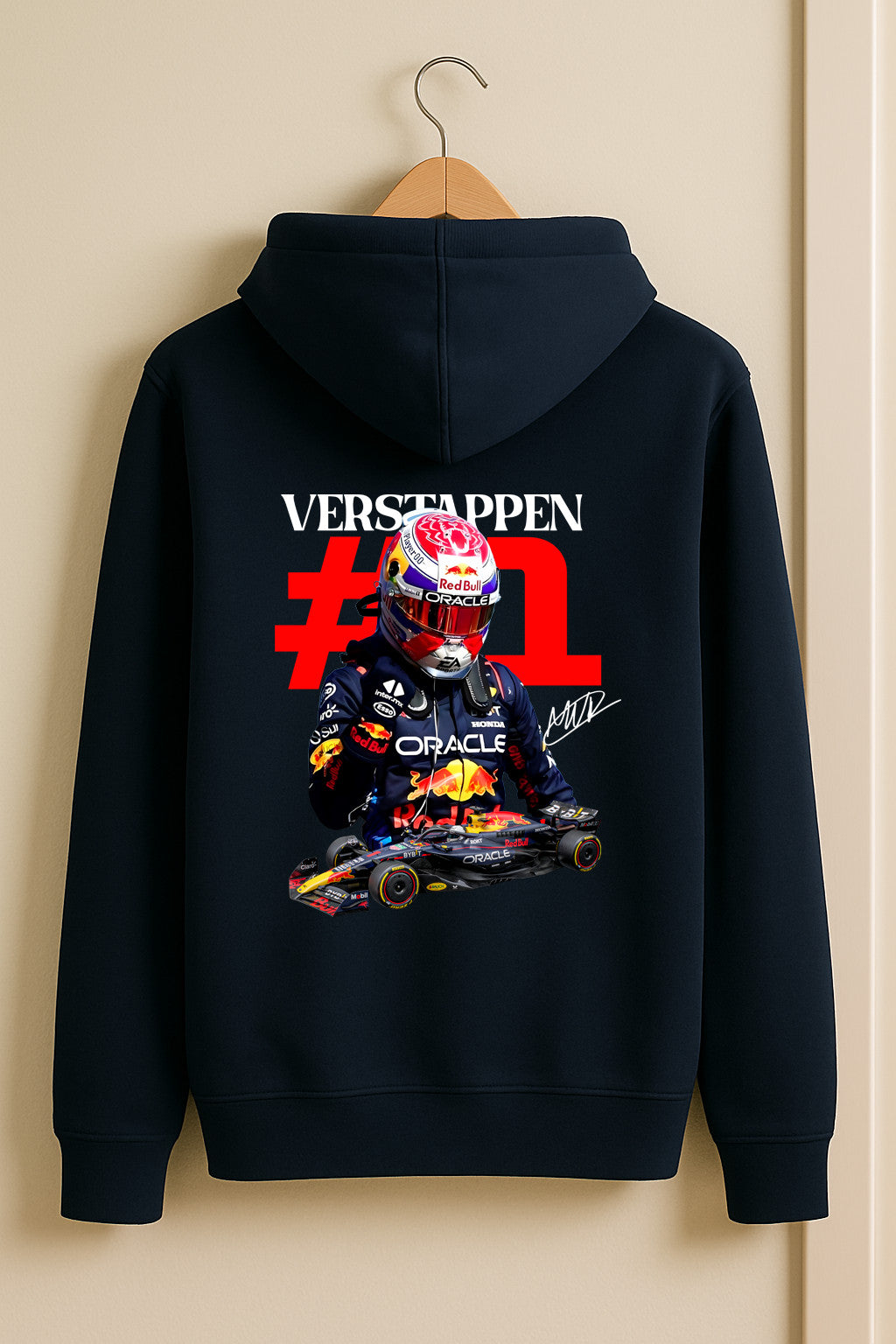 Max Verstappen #1 Red Bull Racing Hoodie – RB21 Car Design | F1
